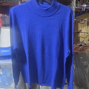 Liz Baker Royal Blue Knit Sweater